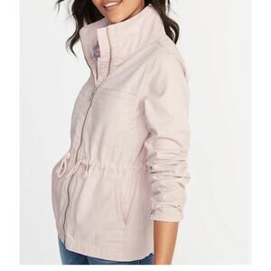 Women's Old Navy Light Pink Field Spring Summer Jacket Coat Size Small Petite